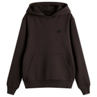 Moncler Men's Washed Hoodie in Brown