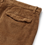 Barena - Wide-Leg Cotton-Corduroy Suit Trousers - Brown