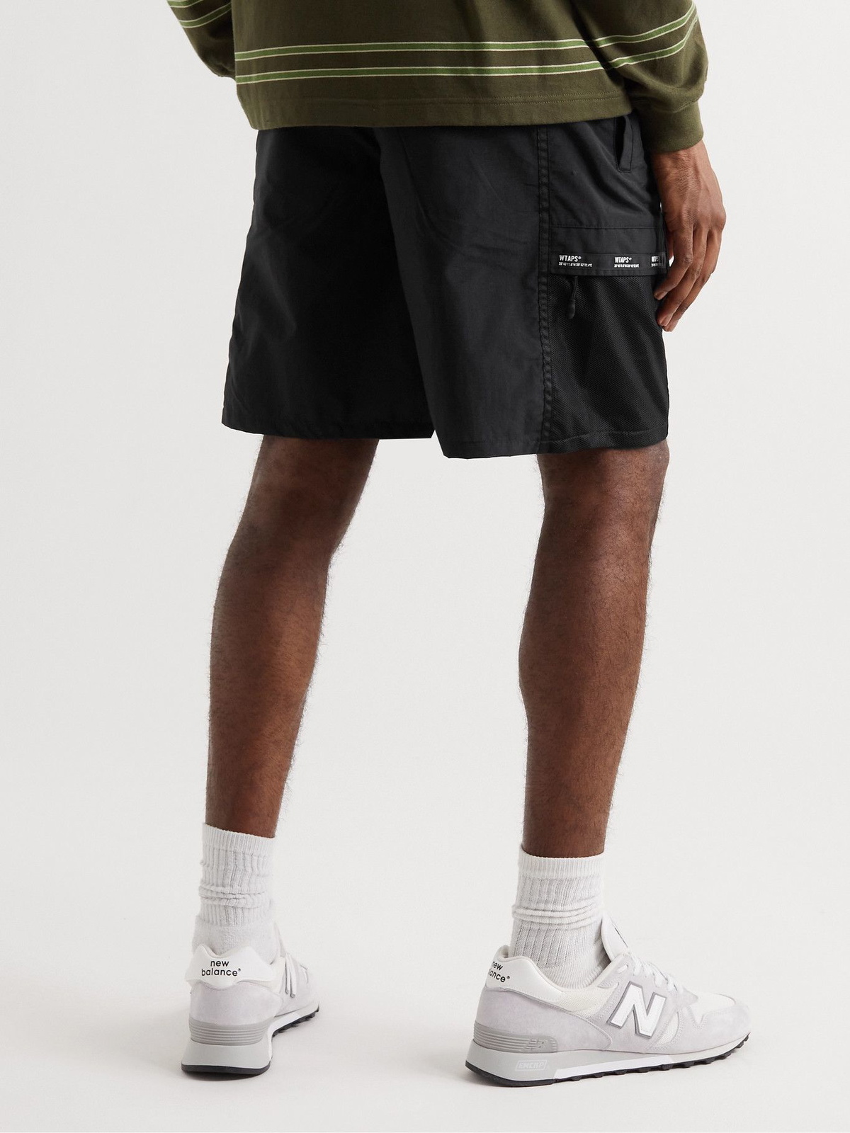 WTAPS - Belted Nylon-Taffeta Cargo Shorts - Black WTAPS