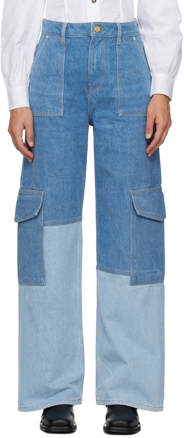 GANNI - Woman - Blue - Jeans