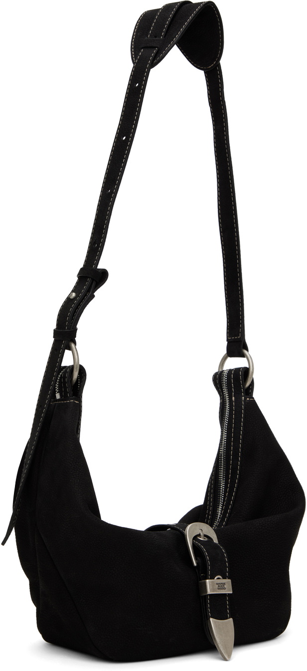 Marge Sherwood Black Belted Medium Bag