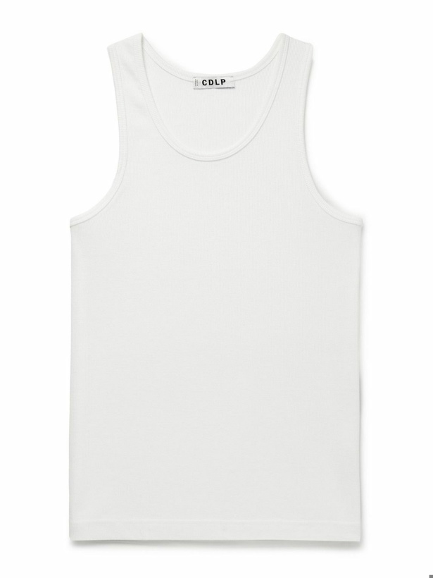 Photo: CDLP - Ribbed Stretch Lyocell and Cotton-Blend Tank Top - White