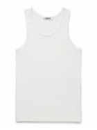 CDLP - Ribbed Stretch Lyocell and Cotton-Blend Tank Top - White