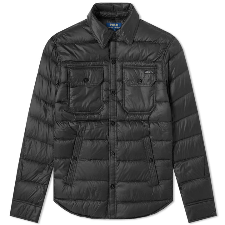 Photo: Polo Ralph Lauren Quilted Shirt Jacket Black