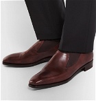 George Cleverley - Bulow Burnished-Leather Loafers - Men - Brown