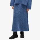 Holzweiler Women's Fure Fluffy Midi Skirt in Blue