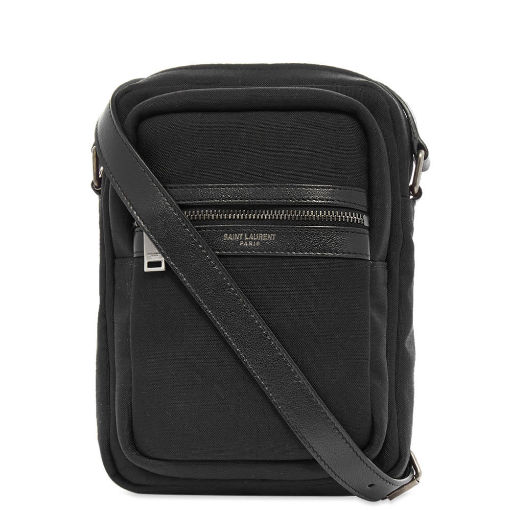 Saint Laurent Brad Canvas Leather Shoulder Bag Saint Laurent