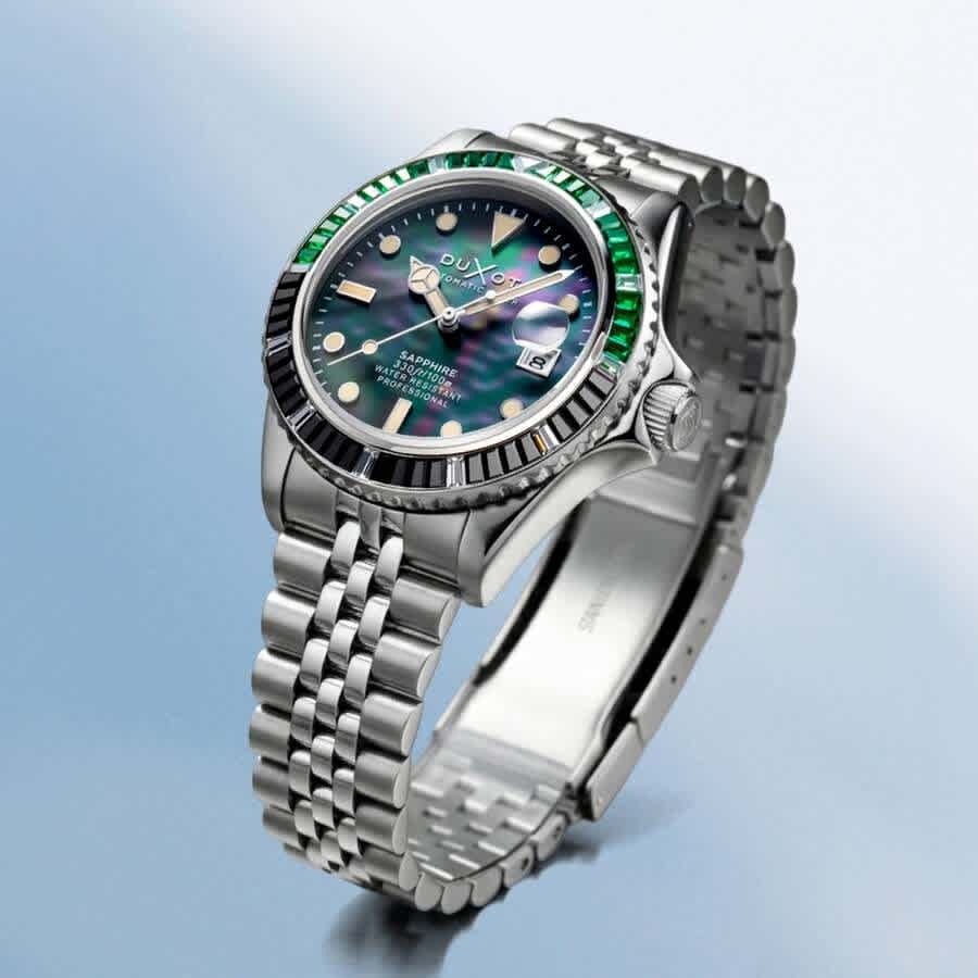 Duxot Atlantica 40 Rainbow Automatic Black Dial Mens Watch DX-2077-33