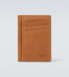 Brunello Cucinelli Suede card holder