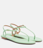 Aquazzura Almost Bare leather thong sandals