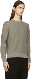 TOM FORD Grey Silk Link Ribs Sweater