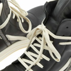 Rick Owens Men's Geobasket Sneakers in Black/Milk