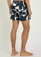 Raith Massira Patterned Woven Swim Shorts Navy