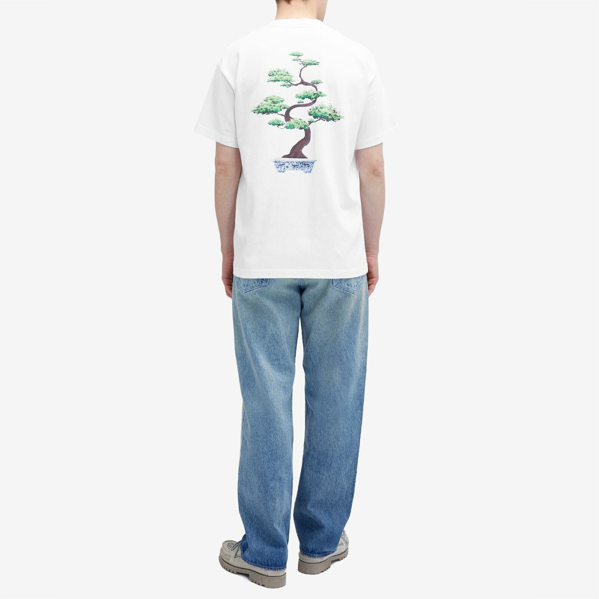 Percival Men's Bonsai Tree Oversized T-Shirt in White