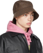 Liberal Youth Ministry Black & Navy Wool Plaid Bucket Hat