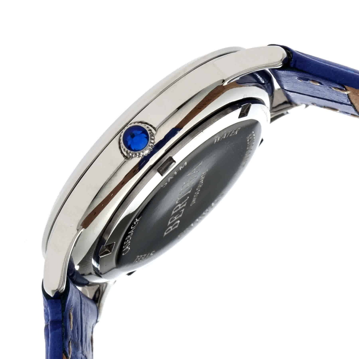 Bertha Abby Blue Dial Blue Leasther Ladies Watch BR6805
