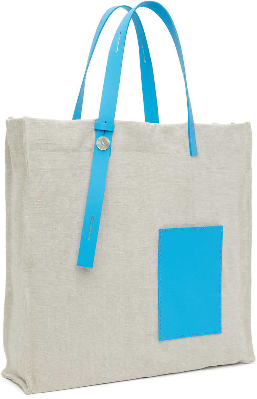PB 0110 SSENSE Exclusive Blue HB 2 Tote