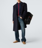 Gucci Web Trademark Medium leather duffel bag