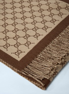 Gucci Logo Motf Wool Scarf