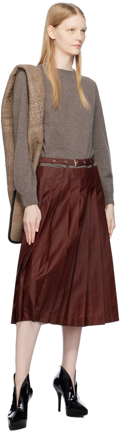 UMBER POSTPAST Brown Brushed Sweater