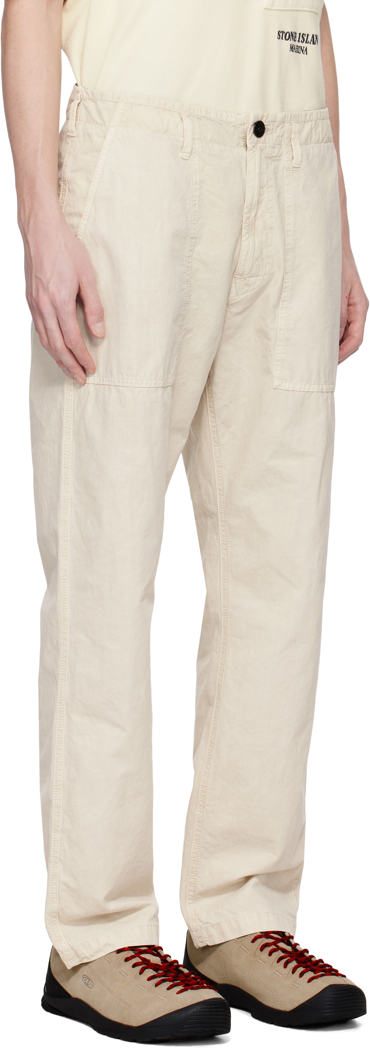 Brushed Organic Cotton Canvas 'Old' Effect Shirt main image 1