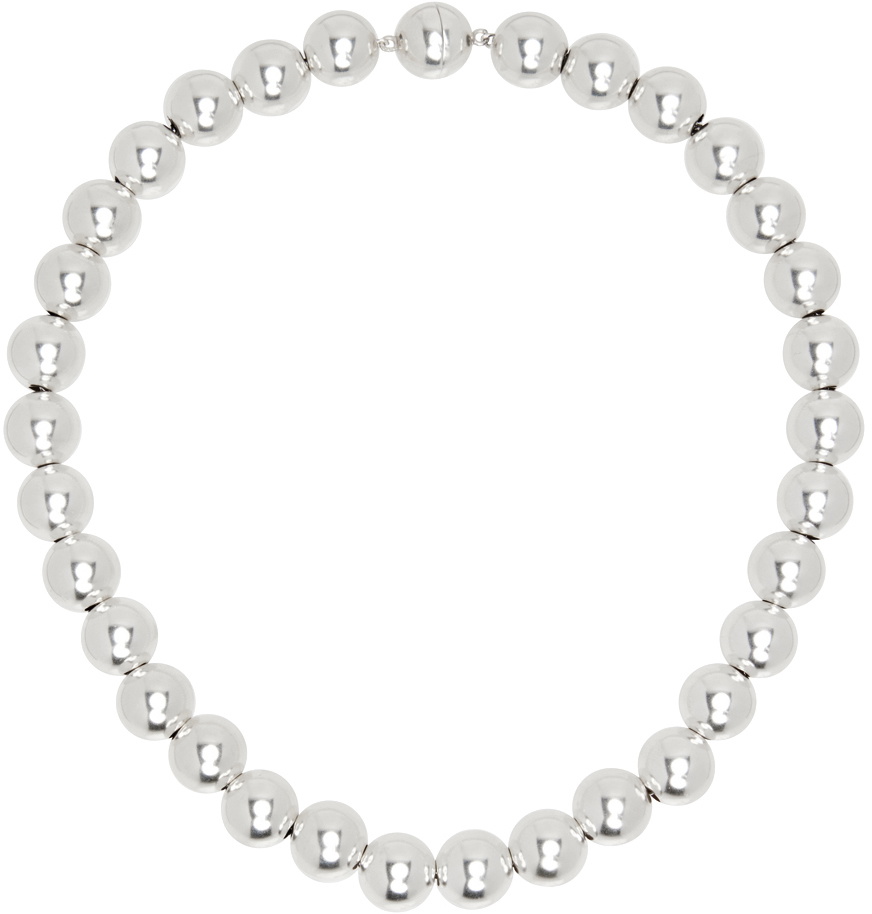 Buy Fida Ethnic Oxidised Silver Beaded Necklace Set for Women Online