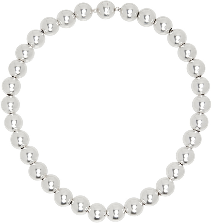 Photo: Jil Sander Silver Beaded Necklace