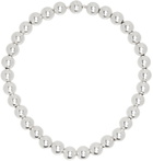 Jil Sander Silver Beaded Necklace