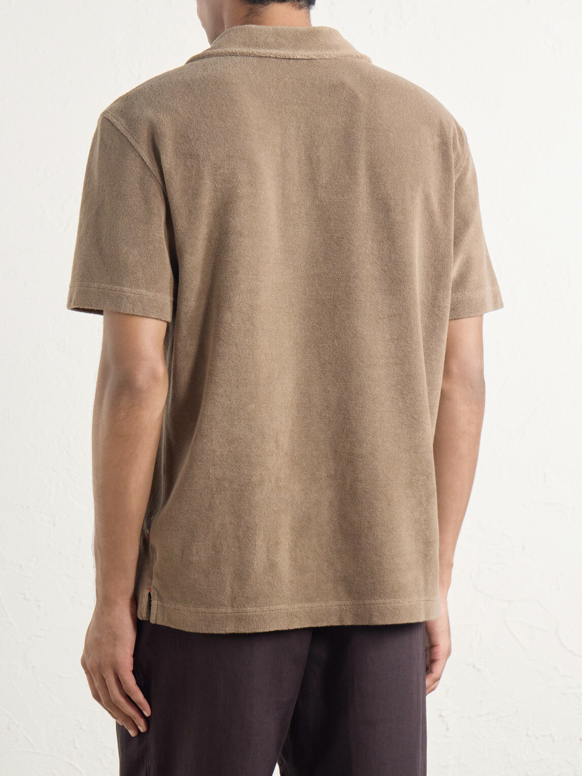 Orlebar Brown - Cotton-Terry Polo-Shirt - Brown