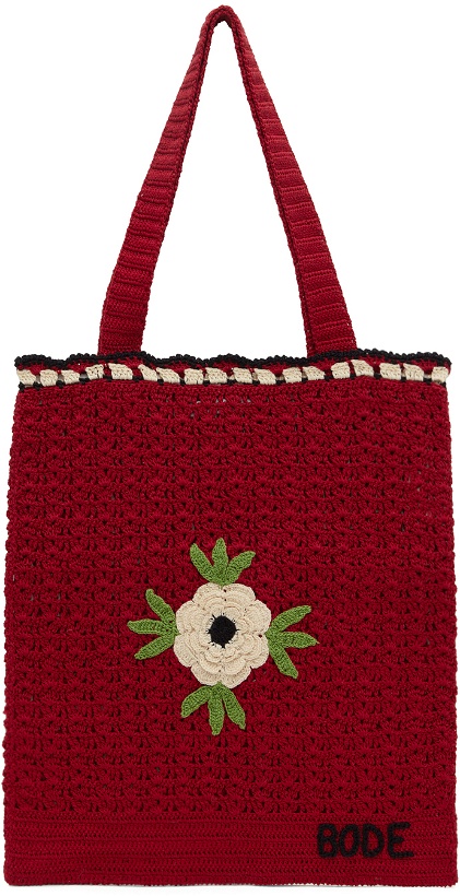 Photo: Bode Red Winchester Rose Tote