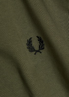 Fred Perry Logo-embroidered Cotton Sweatshirt Green