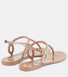 Aquazzura Almost Bare embellished PVC sandals