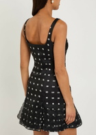 Emilia Wickstead Juelee Polka dot Layered Silk-chiffon Mini Dress Black