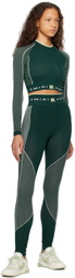 AMIRI Green MA Seamless Long Sleeve Top