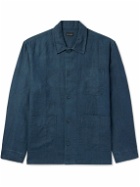 Club Monaco - Linen Shirt Jacket - Blue