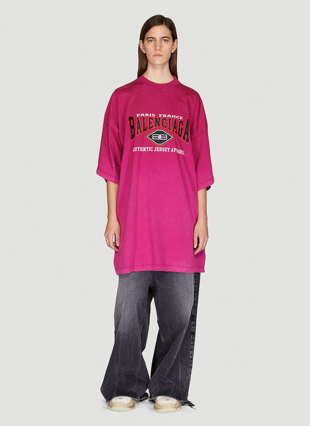 Tシャツ・カットソー Balenciaga Pink Cotton Oversize T-Shirt T-shirt Balenciaga Pink size XS International in Cotton