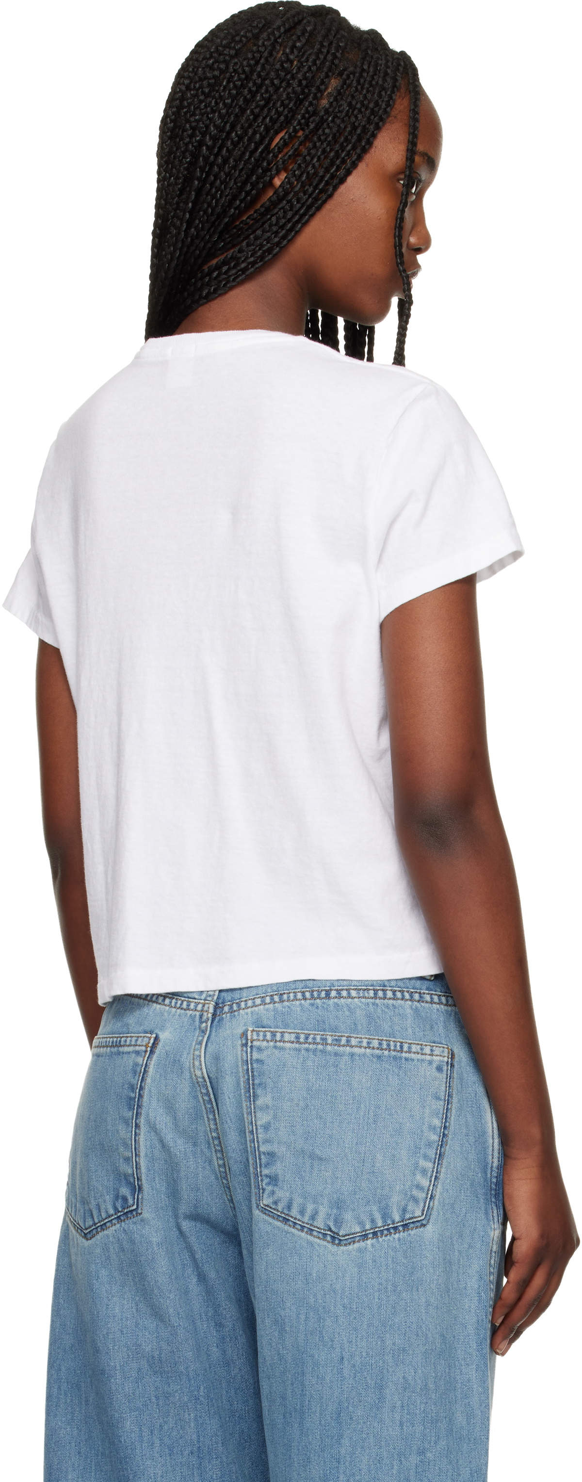 Re/Done White Hanes Edition 1950s Boxy T-shirt