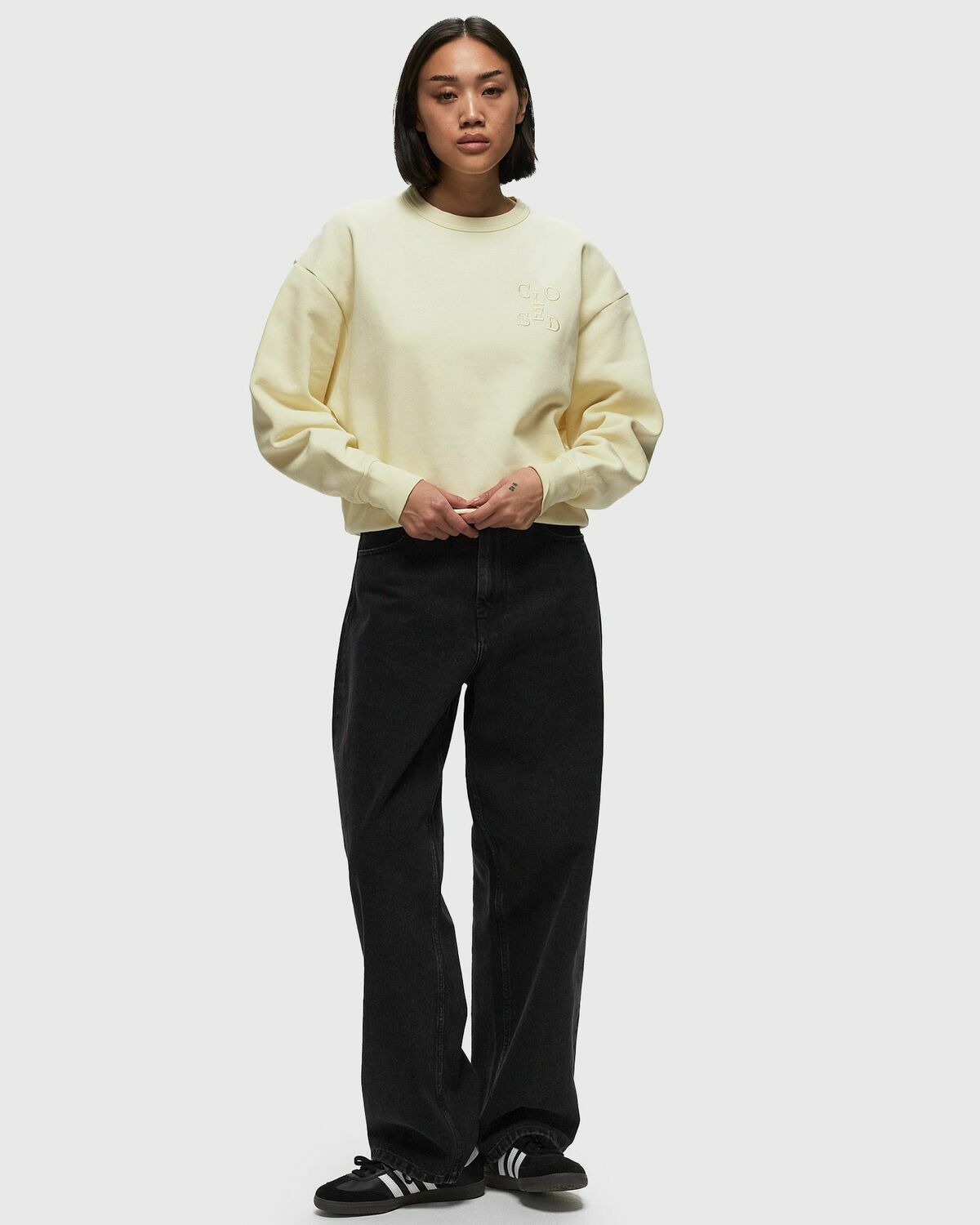 Closed Basic Crewneck Beige Sweatshirts