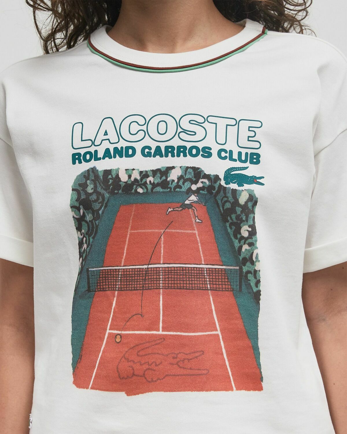 Lacoste TEE-SHIRT White Womens Shortsleefe