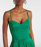 Rebecca Vallance Bailey belted pleated midi dress