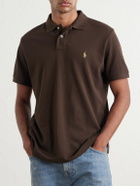 Polo Ralph Lauren - Logo-Embroidered Cotton-Piqué Polo Shirt - Brown