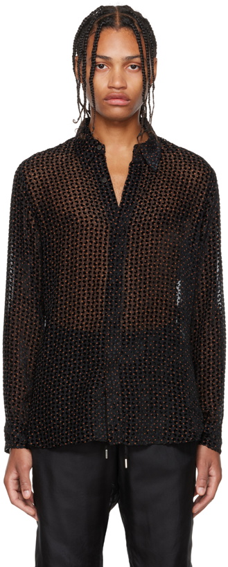 Photo: Dries Van Noten Black Carvie Shirt