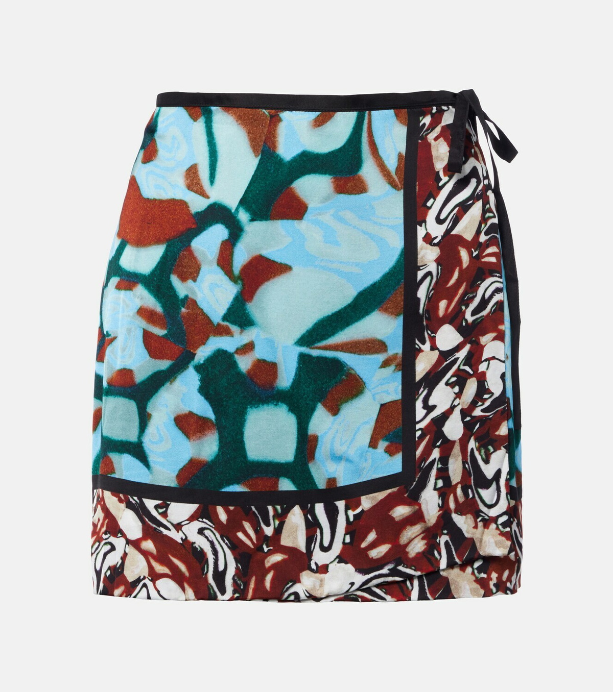 Dries Van Noten Gabrinas printed wrap miniskirt