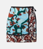 Dries Van Noten Gabrinas printed wrap miniskirt
