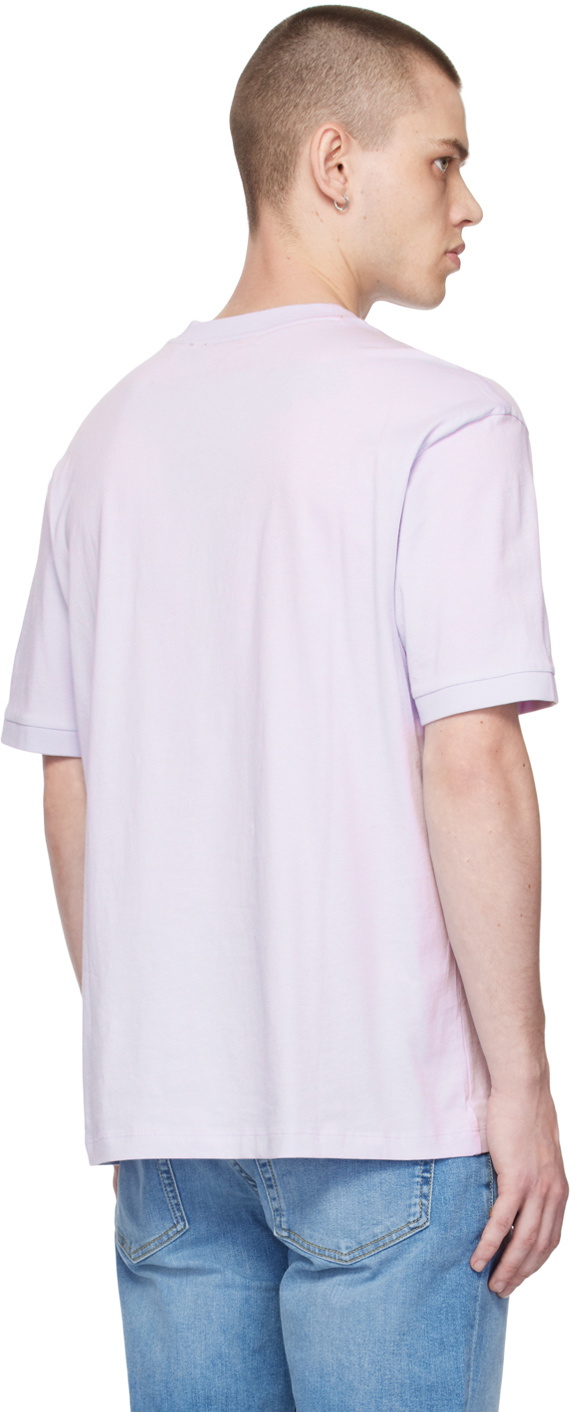 Hugo Purple Embroidered T-Shirt
