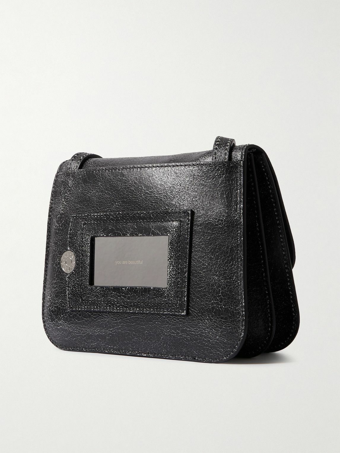 Acne Studios - Platt Cracked-Leather Messenger Bag Acne Studios