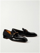 TOM FORD - Bailey Embellished Patent-Leather Penny Loafers - Black