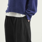 BEAMS Men's Balloon Wide Sweat Pants in Black