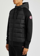 Canada Goose Hooded Shell and Cotton Sweatshirt, Sweatshirt, Quilted Black