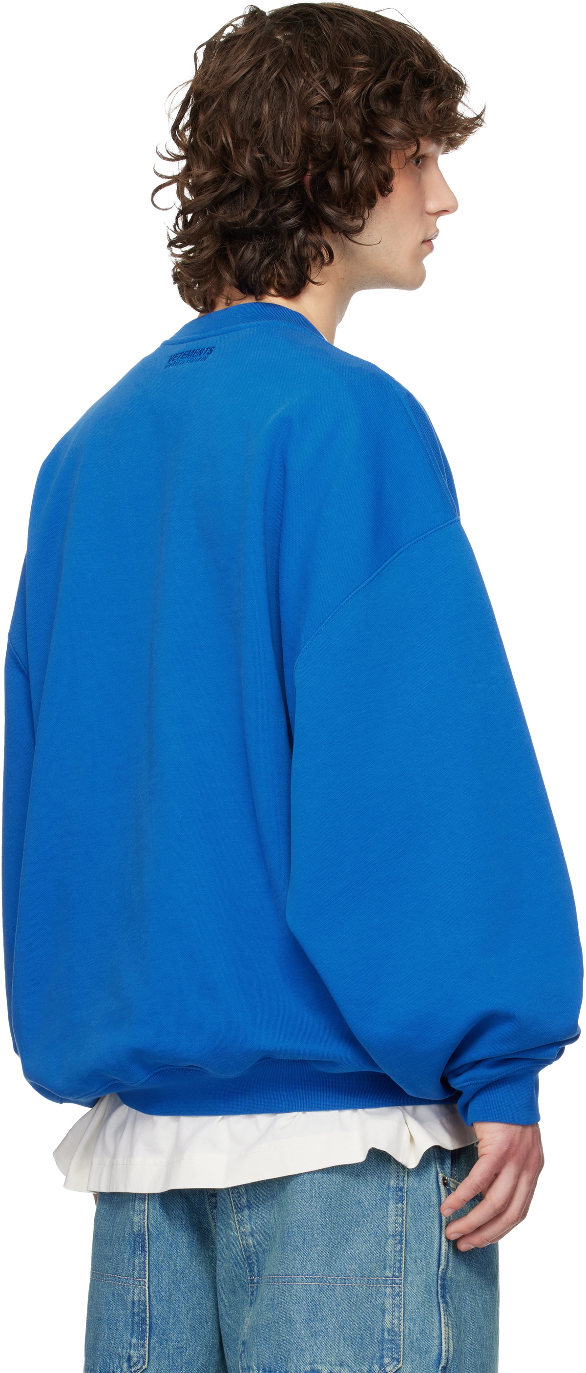 VETEMENTS Blue 'Alaska' Tourist Sweatshirt